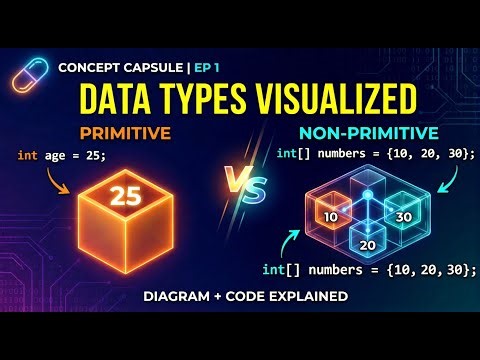 Primitive vs Non-Primitive Data Types 🔥 | Best Explanation Ever | Concept Capsule Ep-1