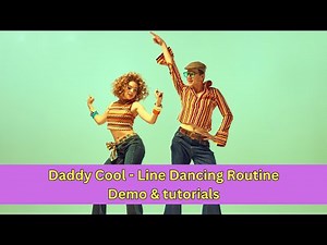 'Daddy Cool' Beginners Line Dance Routine and tutorial (by Boney M)