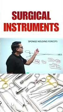 Sponge Holding Forceps II Surgical Instruments #neet #norcetmcq #nursingexampreparation #education