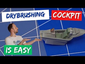 Dry brushing painting technique for cockpits. Scale modeling tips and techniques for beginners