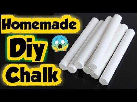Diy Homemade Chalk - how to make chalk at home - Chalk Making at home