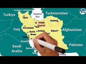 Islamic Republic of Iran: Political Map | Cities Map of Iran | Prominent Cities of Iran Map