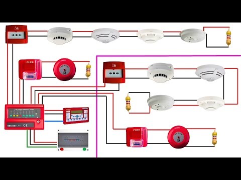 Conventional Fire 🔥 Alarm 🚨 System Complete Wiring with details