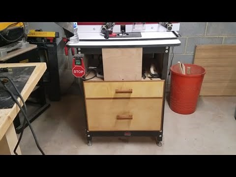 Jessem router table cabinet update video
