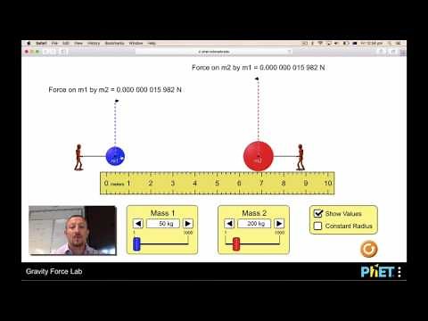 PhET Gravity Lab