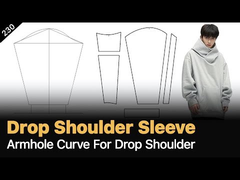Perfect Sleeve Cap for Drop Shoulder Sweatshirt | Professional Pattern Drafting