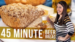 111K views · 252 reactions | ✅ RECIPE: https://thestayathomechef.com/beer-bread/ 5 minutes to prepare, and just 40 minutes in the oven is all it takes to make delicious Beer Bread. This quick and easy bread is perfect for eating with soups and stews and no yeast is required! | Recipes | Facebook
