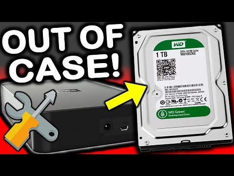 Removing The HDD From A Western Digital External Drive Enclosure.