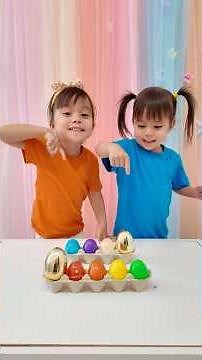 Kids Learn Colors with Surprise Eggs!