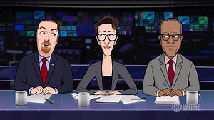 On Sunday's season finale of Our Cartoon President, it’s Election Day and Cartoons Chuck Todd, Lester Holt, Jake Tapper, Wolf Blitzer, Rachel Maddow, and Chris Cuomo are ready to make it all about them. | Our Cartoon President