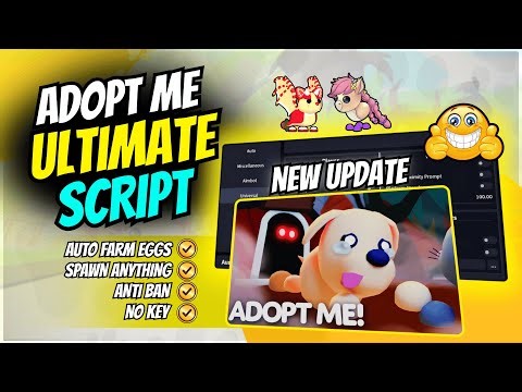 🎮 Updated Adopt Me Script *NO KEY* | Auto Farm Eggs, Spawn Anything, No Key & More l 2025