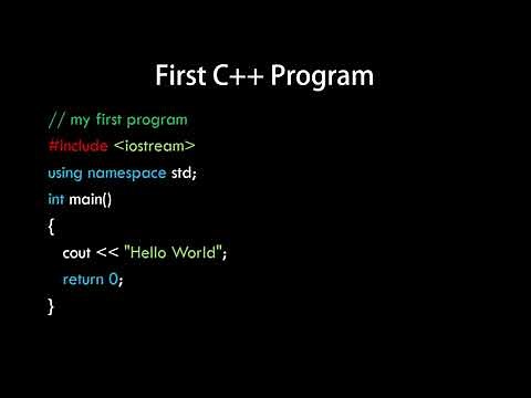 Hello World Program in C++ | C++ Programming Tutorials for Beginners