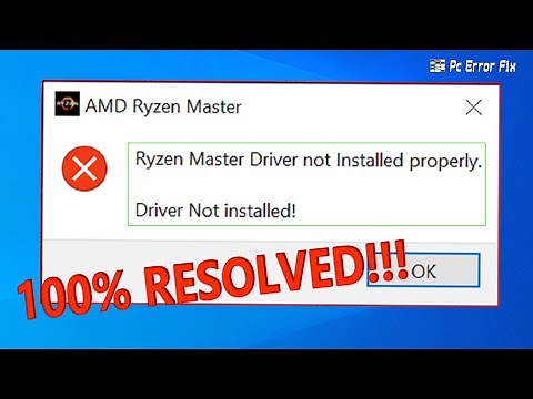 Fix Ryzen Master Driver Not Installed Properly Windows 10 & 11