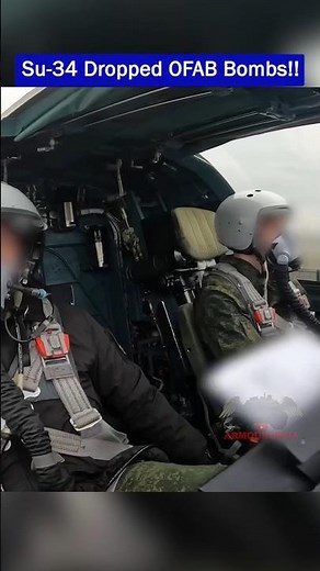 Russian Su-34 Drops Four OFAB-250-270 Glide Bombs!!