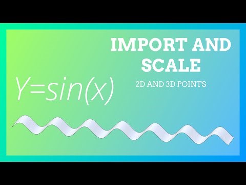 Import and Scale 2D and 3D Points in Alibre