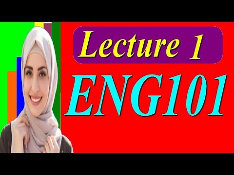 Eng101 short lecture 1|| vu help|| student life