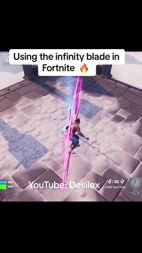 Using the Infinity Blade in Fortnite - Epic Gameplay