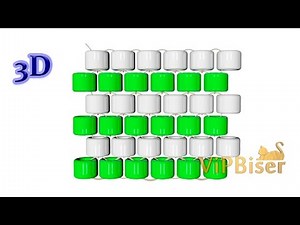 Brick Stitch. 3D Tutorial