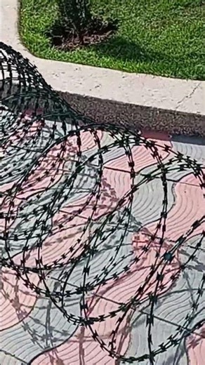Razor wire installation