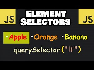 Learn JavaScript ELEMENT SELECTORS easy! 📑