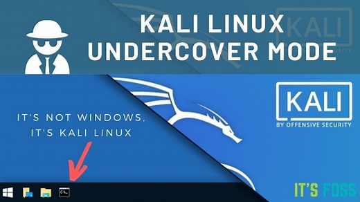 Pretend to be Using Windows with Kali Linux Undercover Mode