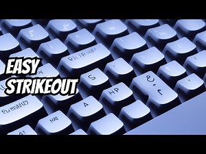 Keyboard shortcut: How to apply or remove Strikethrough