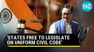 Union Law Minister #KirenRijiju has informed the Parliament that the Modi govt has no plans to implement the #UniformCivilCode in the country as of now. In a written reply in the Parliament, Rijiju said that the matter is sub-judice citing writ petitions pending in the Supreme Court. | Hindustan Times