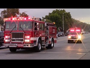 LAFD Structure Fire Response - South Central, LA