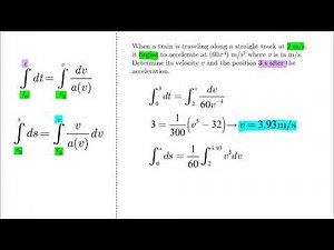 Rectilinear Motion - Kinematic Relationship - Solved Problems - Dynamics Tutorial