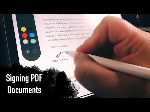 Signing PDF Documents with an iPad