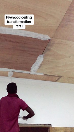 Transform Your Plywood Ceiling Into a Stunning Pop Design