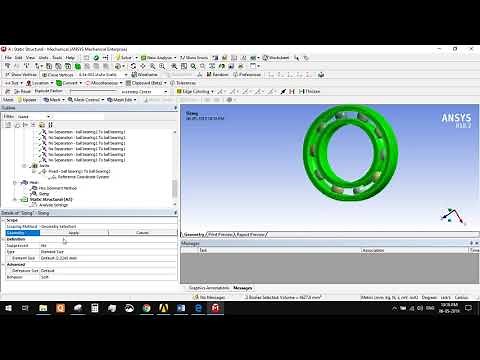 Ball Bearing Analysis in Ansys Workbench