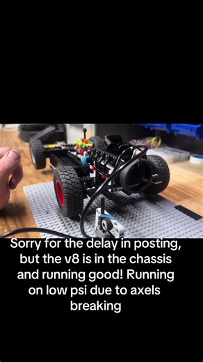 LEGO V8 Engine Installation in Chassis Explained