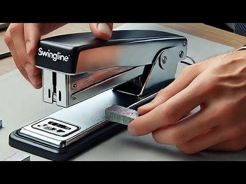 How to Load a Standard STAPLER with Staples (Refill Made Easy) Loading Tips Desk Swingline Bostitch