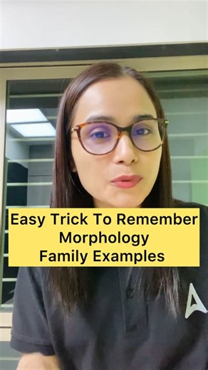 Easy Trick To Remember Morphology Family Examples | Gargi Ma'am