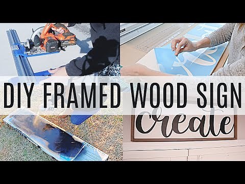 DIY Framed Wood Sign