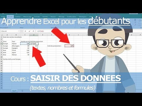 Learn Excel for Beginners - Enter Data into Excel (Text, Numbers, Formulas)