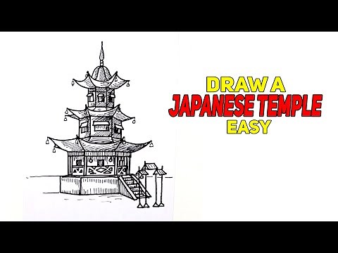 How to Draw a Japanese Temple.