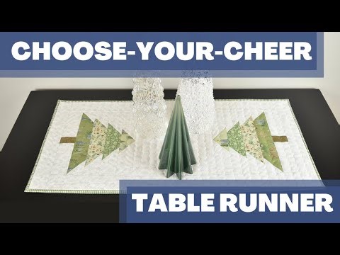 Christmas Table Runner | Choose-Your-Cheer Modern Runner | Make in a Day! | Holiday Sewing Tutorial