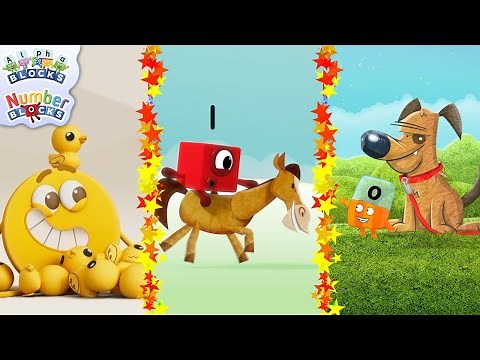 All the Animals from the Blocks Shows! | Learn to Read and Count | ‪@Blocks-Universe‬