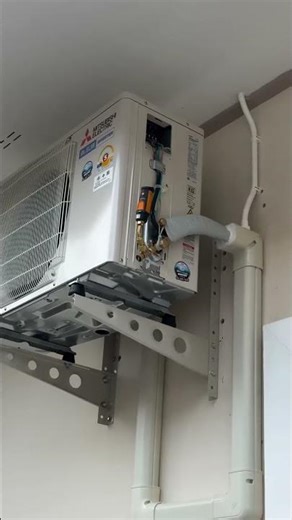 Split Ac unit installation complete and running testing