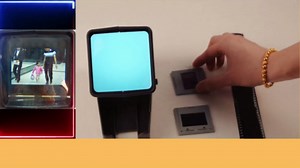 35mm Slide Viewer LED Transparency Viewer, 3X Magnification, Handheld Viewer for 35mm Slides & Film Negatives