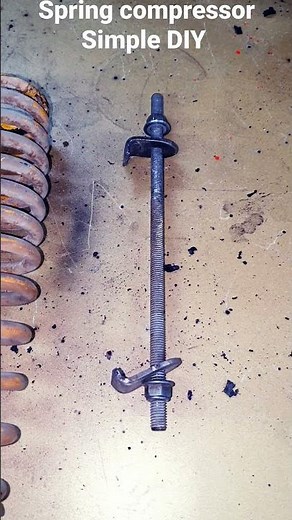 Make simple spring compressor DIY for shocks