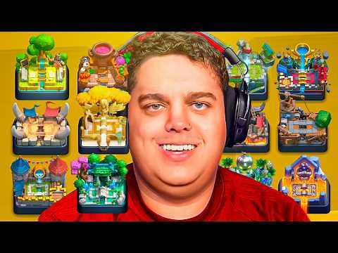 Usei o melhor deck de cada ARENA no clash royale