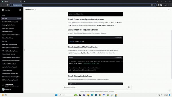 how to import excel file in python using pycharm