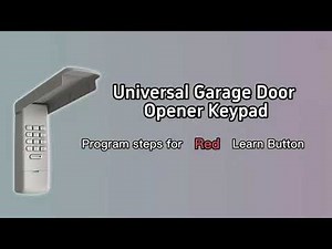 GIOATY 877/878MAX Garage Door Opener Keypad - Red Learn Button Door Opener Pairing and Use Tutorials