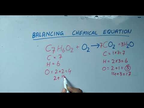 Balancing C7H6O2+CO2=CO2+H20 | chemistry