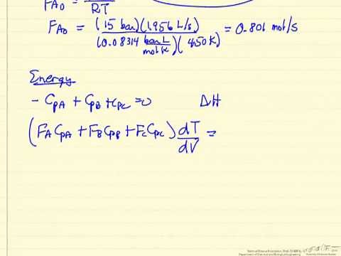 Adiabatic PFR