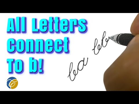 Cursive Letter Connections with b।। a to z Joined with a ।। Cursive Writing Practice
