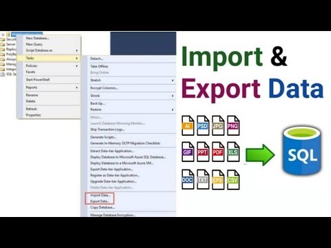 Import and Export Data from SQL Server in Easy Steps | How to import data in SQL | 2025 | Hindi